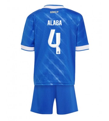 Real Madrid David Alaba #4 Tredje Kläder Barn 2025-26 Kortärmad (+ Korta byxor)